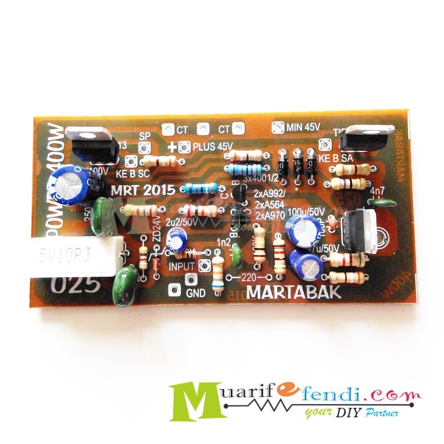 KIT Power Amplifier 400Watt OCL MARTABAK