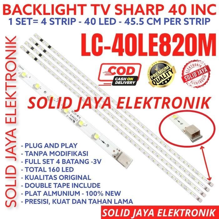 BACKLIGHT LED SHARP 40 IN LC-40LE820 LC-40LE820M LC40LE820M LAMPU BL