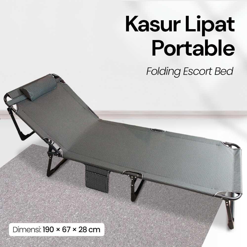 Zero Gravity Kursi Kasur Lipat Portable Folding Escort Bed NG1 Kasur Murah Anak Tingkat Single Sprim