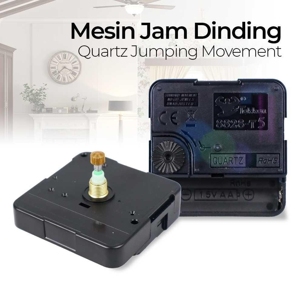 Tekken Mesin Jam Dinding DIY Replacement Quartz Jumping Movement 8828-T5 Tidur Alarm Weker Suara Ker
