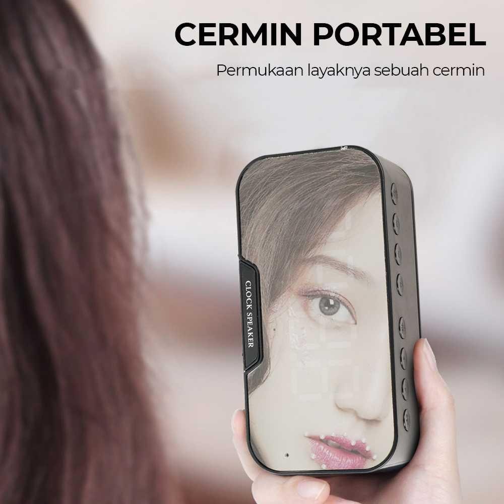 Bannixing Jam Alarm Clock with Bluetooth Active Speaker TF AUX FM 10 Speaker Bluetooth Speaker Speak