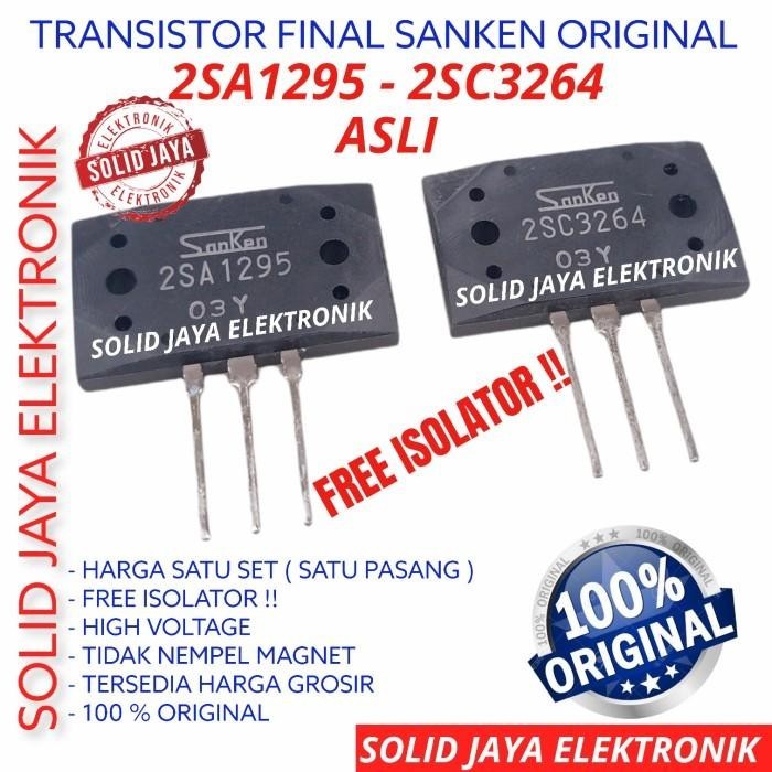 TRANSISTOR FINAL SANKEN 2SA1295 2SC3264 TR 2SA 1295 2SC 3264 ORIGINAL