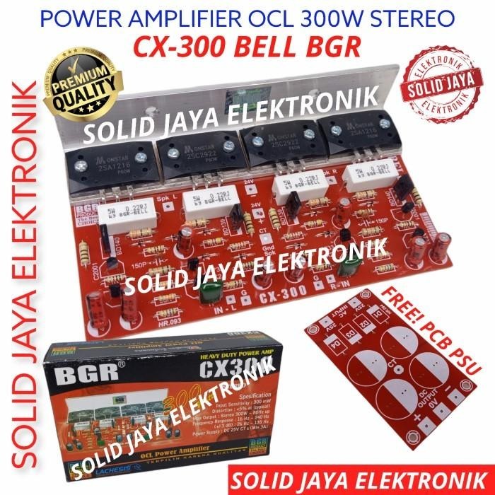 KIT POWER OCL 300W CX300 STEREO CX 300 SANKEN 2 AMPLIFIER BELL BGR ORI