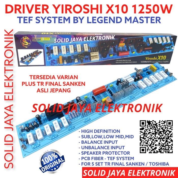 KIT DRIVER POWER YIROSHI X10 1250W POWER AMPLIFIER X 10 TANPA TR FINAL