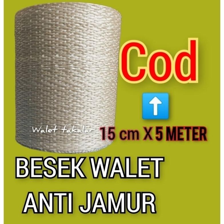 MURAH (COD) Besek anti jamur papan sirip rumah walet 15 Cm 5 m -spcl