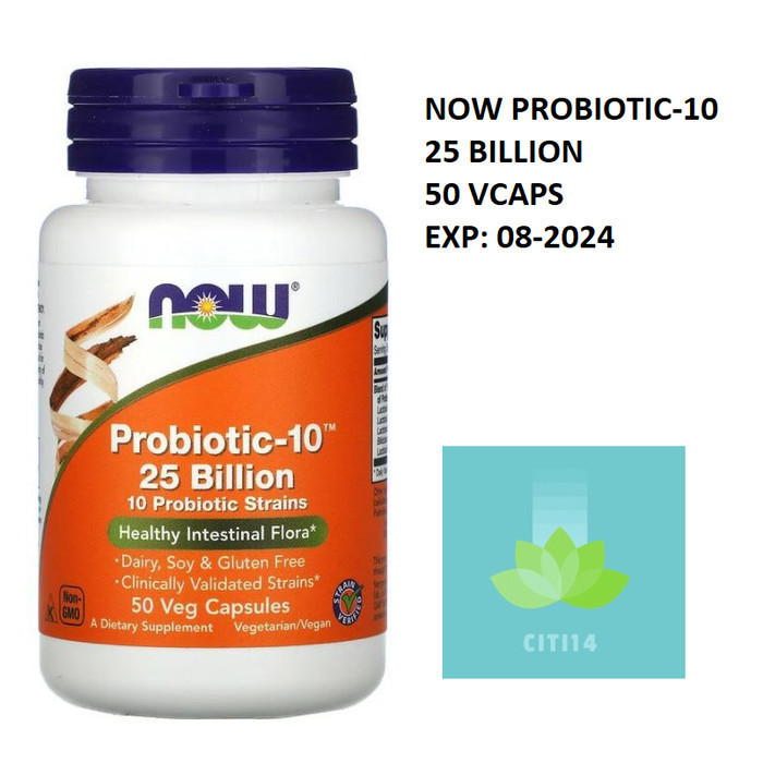 Now Probiotic 10 25 Billion 50 Veg Caps