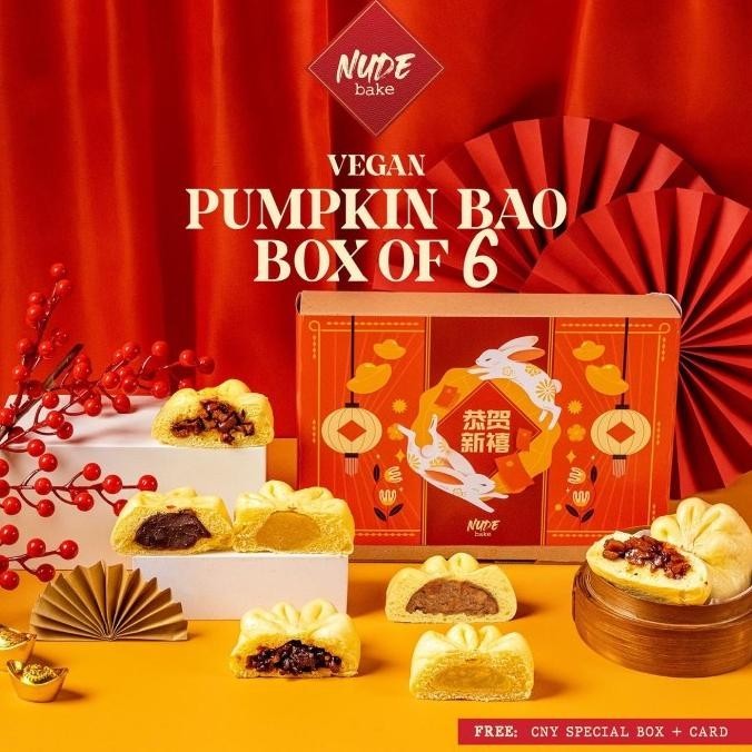 

NUDE 6 pcs Vegan Bakpao Pumpkin | Imlek CNY Hampers