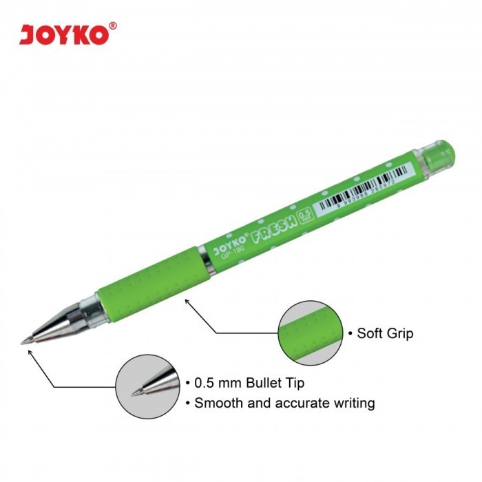 

Pulpen Joyko Gp-180 Fresh Hitam