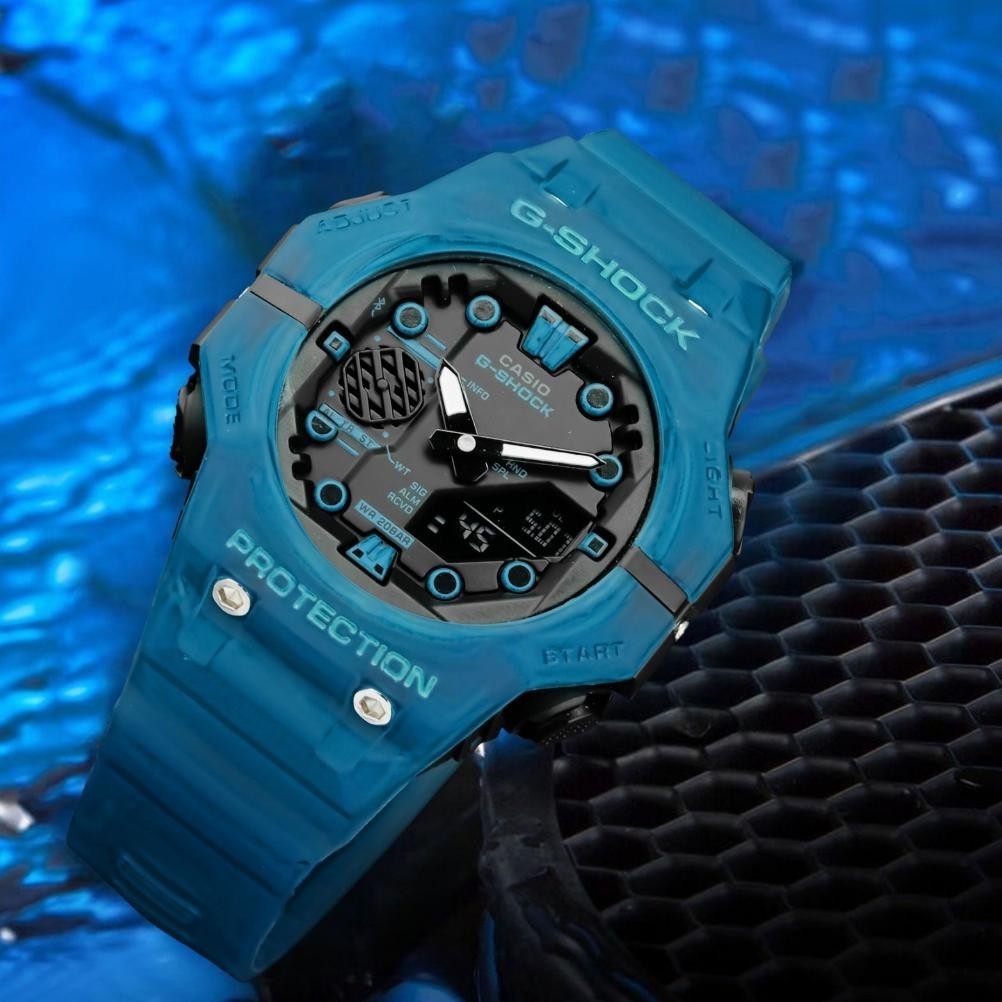 Gratis Ongkir Extra Jam Tangan Pria G Shock Ga-B001 Digital Analog Dual Time Rubber Anti Air / Casio