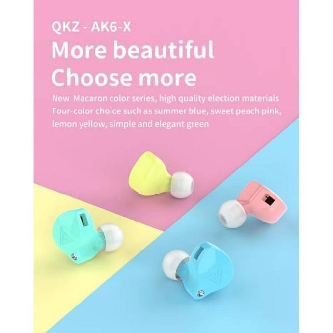 QKZ AK6-X AK6X Upgrade AK6 with Mic Earphone Subwoofer Sports Headset