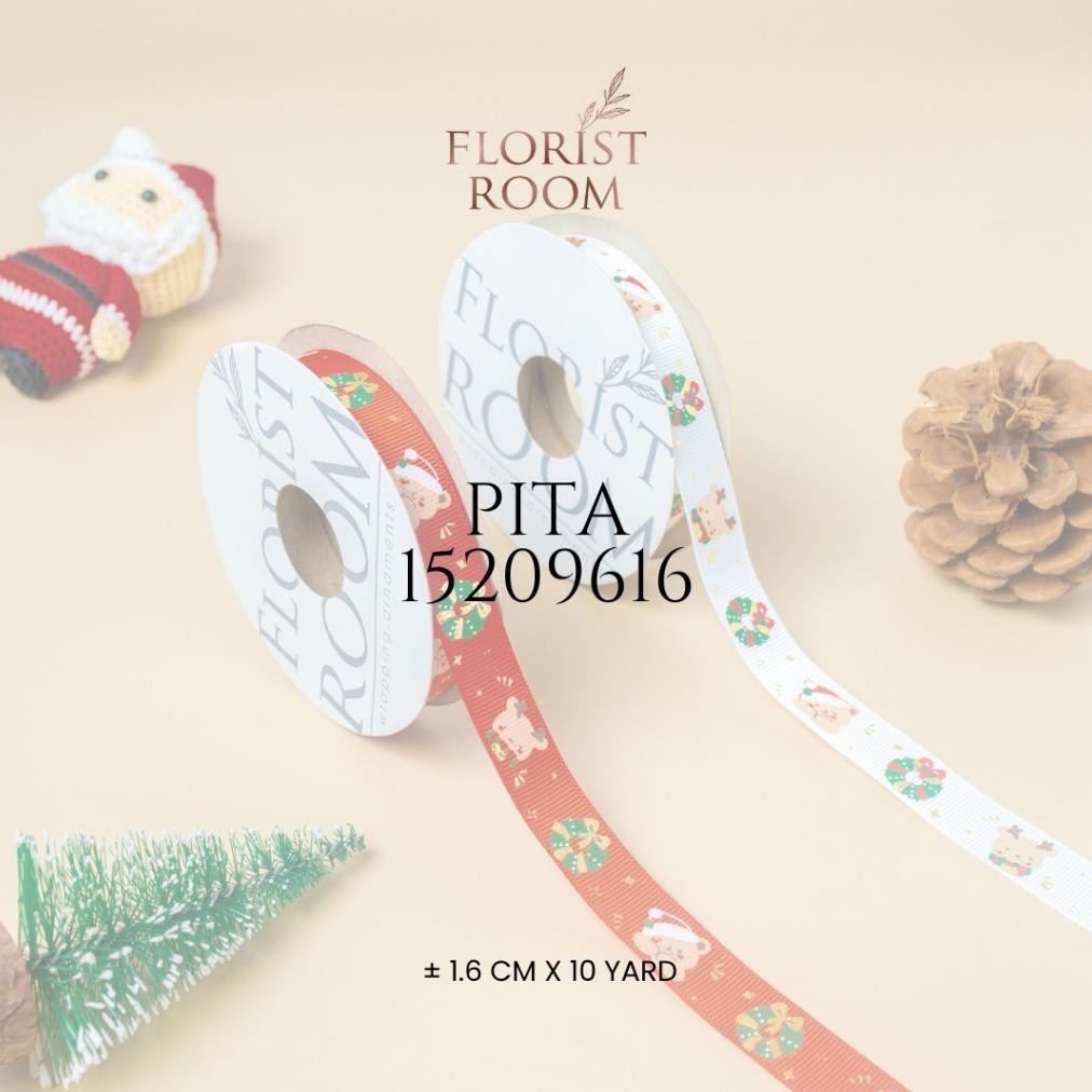 

VIRAL Christmas Ribbon Pita Natal Kode = 15209616 - Hiasan kado Hampers DIY PR78