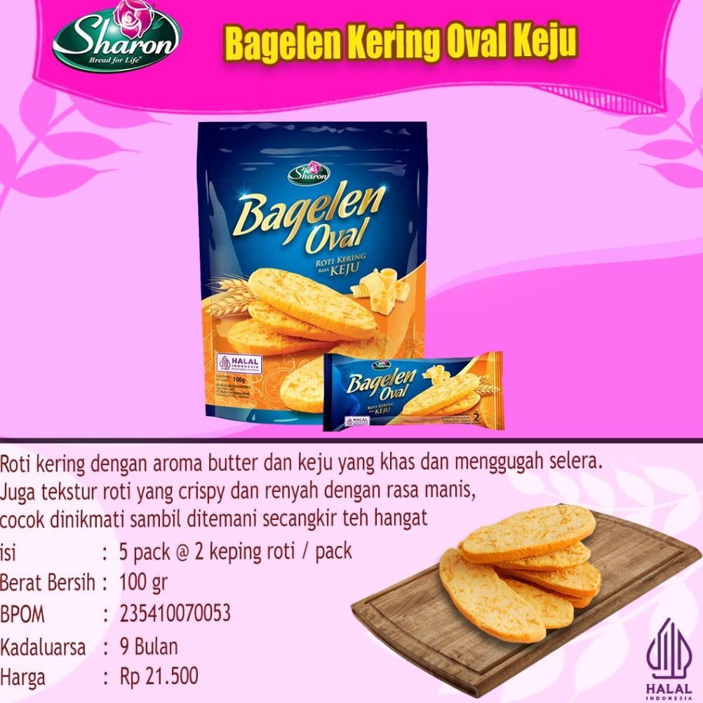 

Murah ( Paket ) Roti Kering Bagelen Sharon Bakery 100Gr Bisa Cod