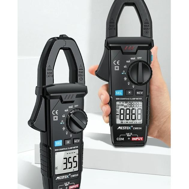 Digital Clamp Meter Tester Tang Ampere Meter Digital Mestek Cm83A |Diskon Murah