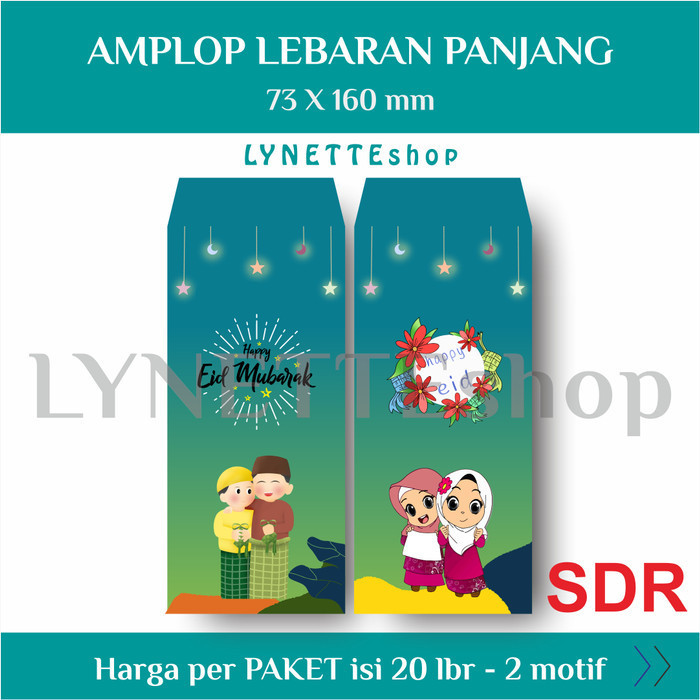 

Limited! LYNETTEshop [20 lbr - 2 motif] AMPLOP LEBARAN / Angpao THR Idul Fitri - SDR L New