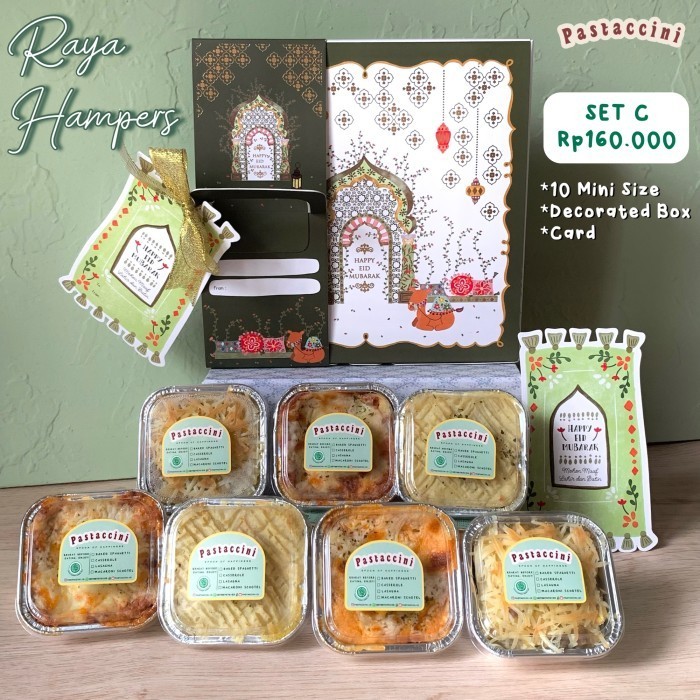 

Limited! Raya Hampers Lebaran Ramadhan Idul Fitri Eid Pastaccini murah enak - A - 4 personal Baked Spaghetti New