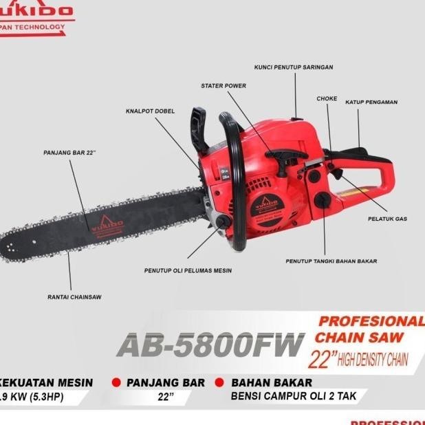 Terbaru Mesin Chainsaw 22 Inch/ Gergaji Murah / Gergaji Kayu / Senso