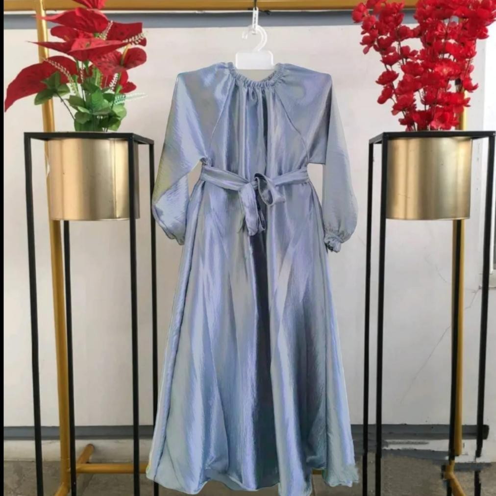 Dress anak mewah bahn shimmer silk premium  terbaru dan terkini Kids  elegan  murah  lembut  wanita 