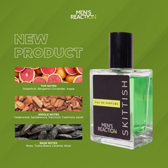 Parfum Men'S Reaction Skittish Parfume Pria Dengan 3 Aroma Original