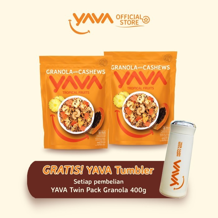 

Yava Twin Pa Granola Tropical Fruits (2 X 400G)