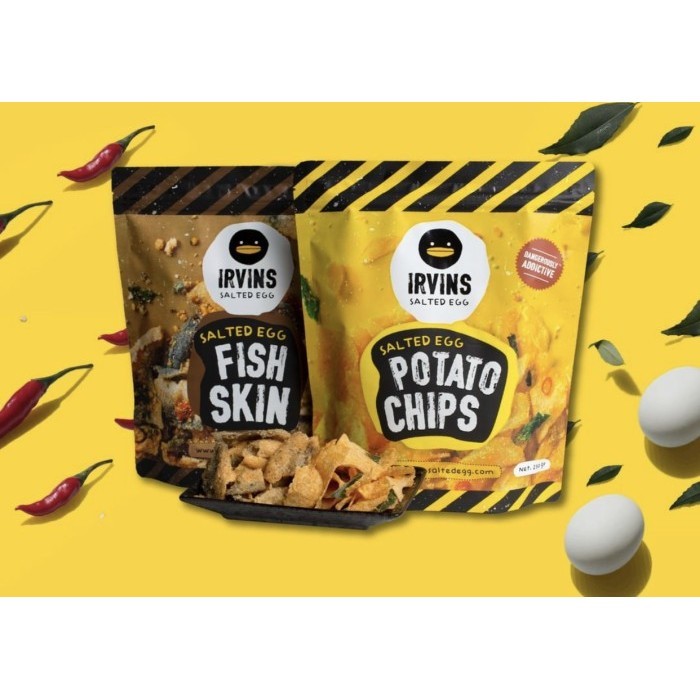 

[Small] Irvins Ed Egg Po Chips & Fish Skin 105Gram Kecil Irvin