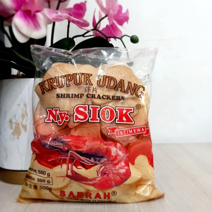 

Kerupuk /Krupuk Udang Oval Ny Siok 500Gr Pins Sna