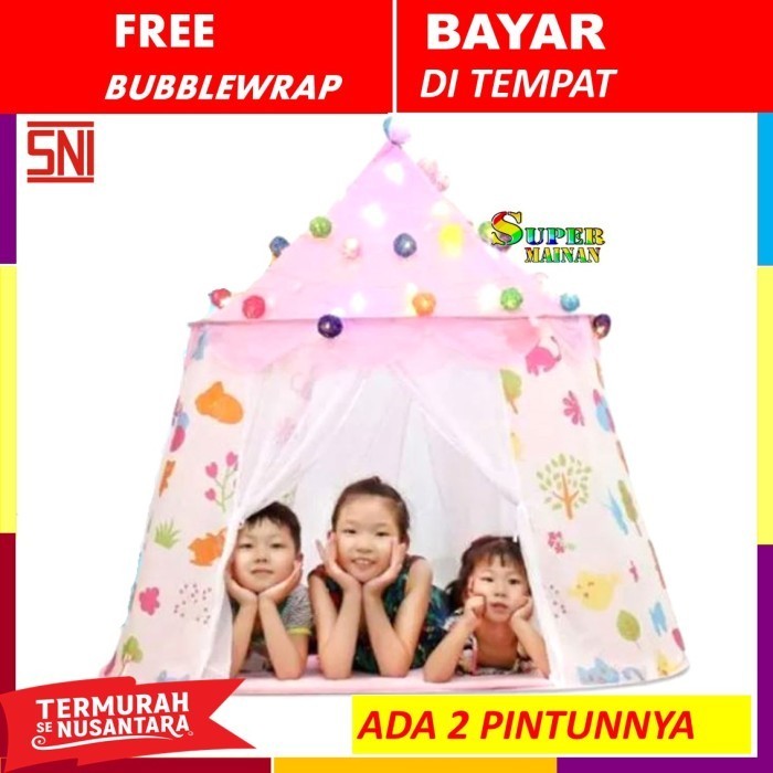 Kado Ulang Tahun Anak Perempuan Laki Laki Tenda Anak Set Besar Jumbo