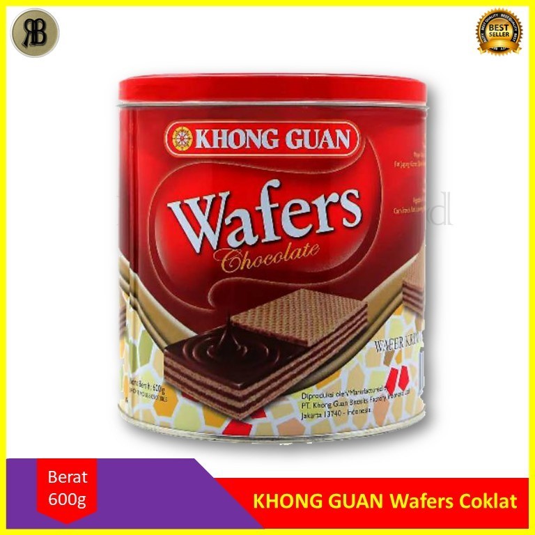 

Wafer Coklat 600Gr - Wafers Khong Guan Kaleng