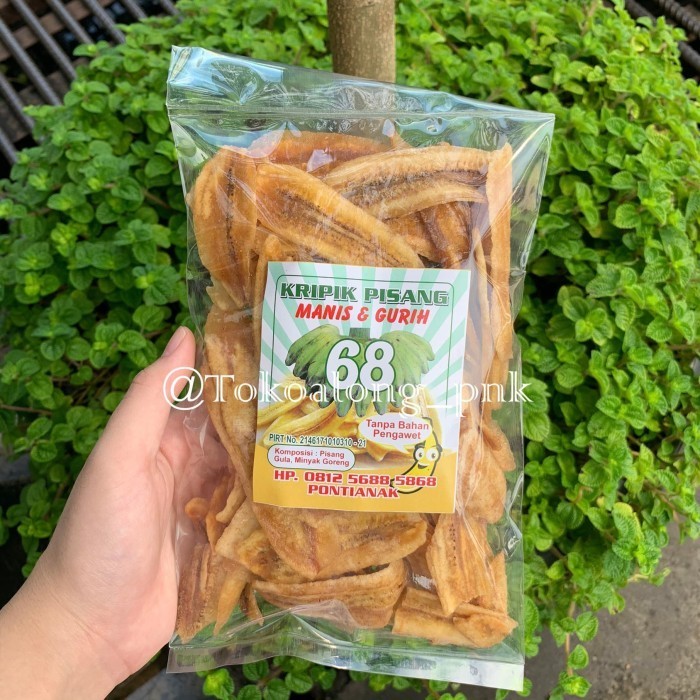 

$$$$] Kripik Pisang 68 (Uk. KECIL)