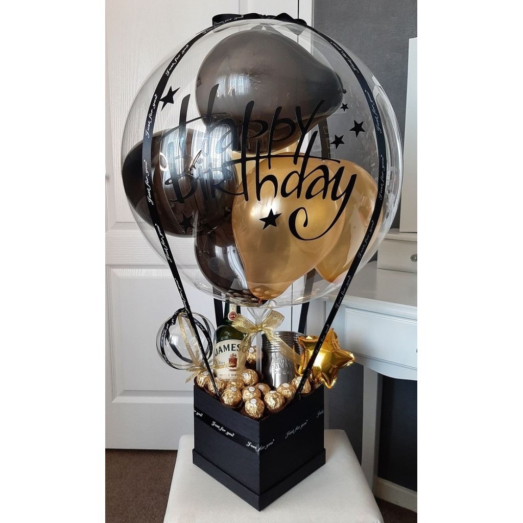 

The Hanna Florist - Birthday Balloon Box Gift Hampers Kado Pacar Cowok