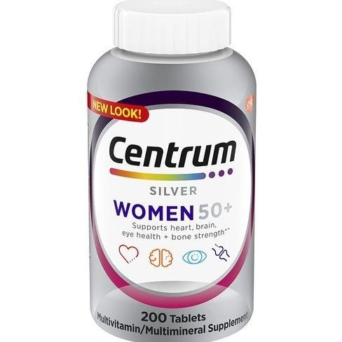 NEW- Centrum Silver Women 50 Plus 200 Tablets SALE