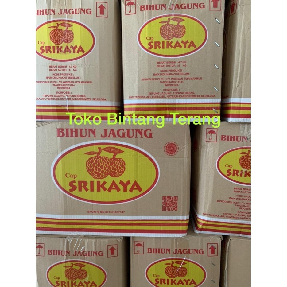 

Bihun Jagung Cap Srikaya 1 Dus / Karton 5 Kg / 4,7 Kg