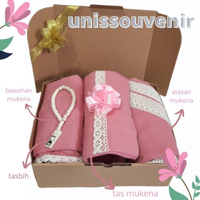 

Hampers Box Mukena Dan Tasbih Gift/Souvenir/Wedding/Tukar Kado