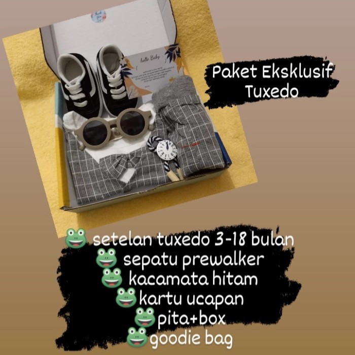 

Hampers Bayi Laki Laki Special Tuxedo/Kado Bayi