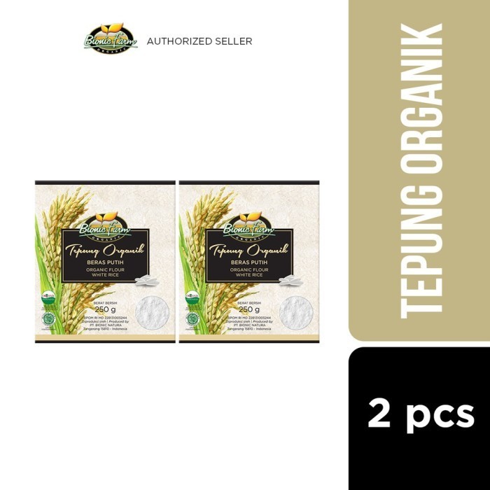 

Bionic Farm Tepung Beras Putih Pandan Wangi Organik 250G - 2 Pcs