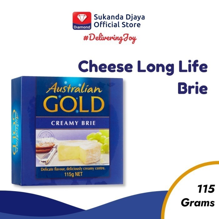 

Keju Australian Gold Cheese Long Life Brie 115 Gr