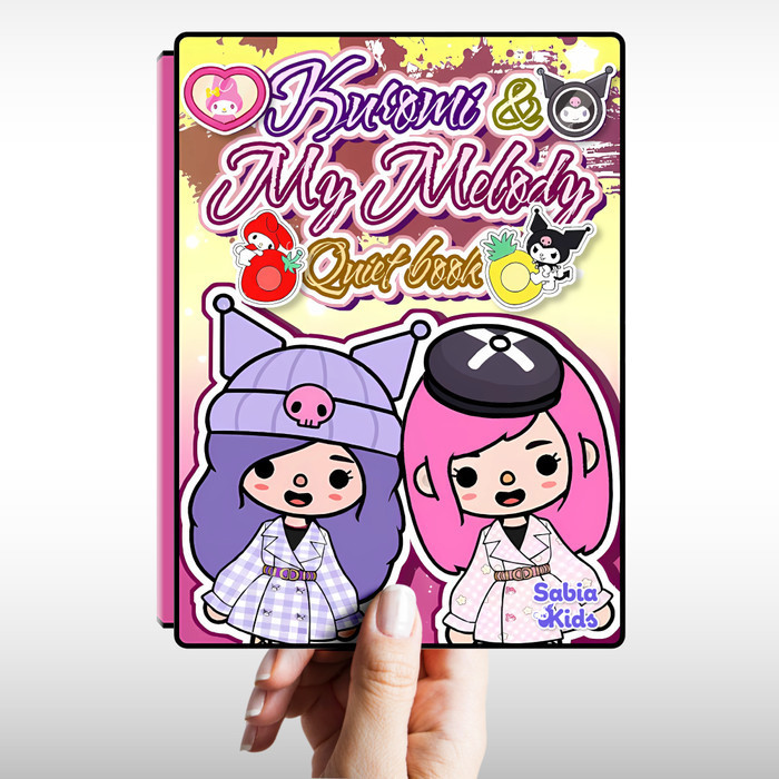 Marwa - Buku Paper Doll Toca Boca Sanrio Kuromi My Melody (Sudah Dijilid)