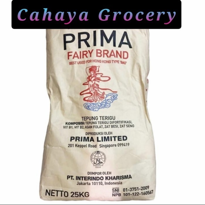 

Tepung Terigu Prima Fairy Brand 25Kg Gojek / Grab Only