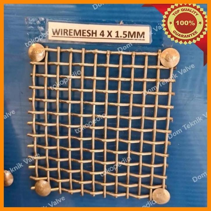 

(dtek) kawat wiremesh anyaman lurus 4mm x 1,5mm x 5 meter stainless