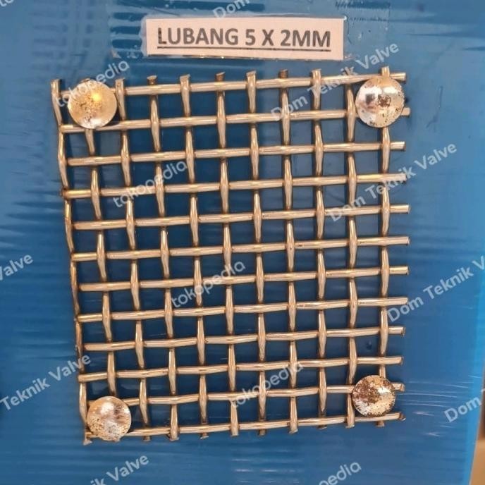 

(dtek) kawat wiremesh anyaman lurus 5mm x 2mm x 10 meter stainless