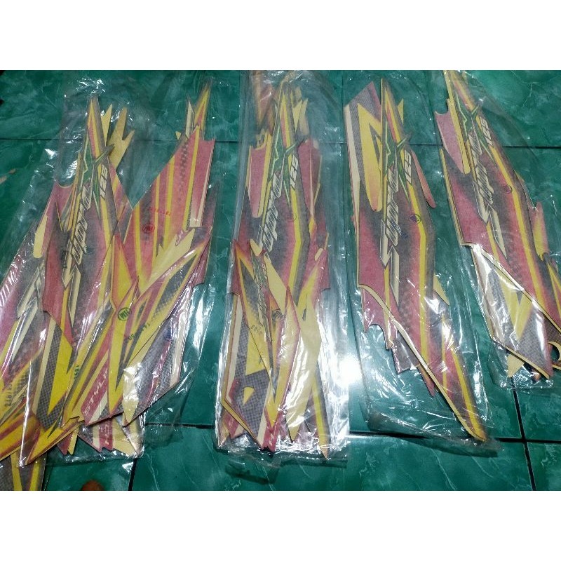 striping sticker stiker Honda Supra x 125 ori original lawas nos