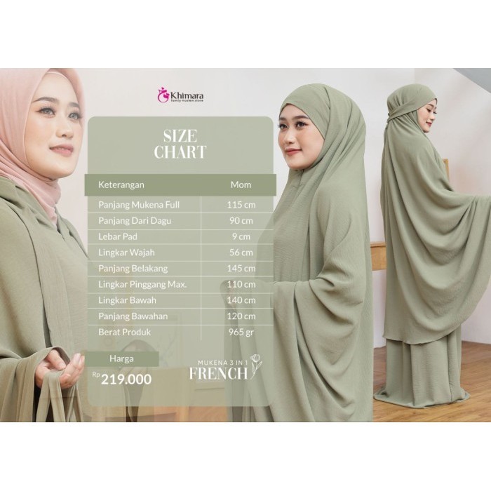 Falova Mukena Dewasa French 3 In 1