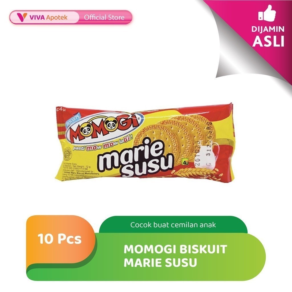 Momogi Biskuit Marie Susu (10 Pcs)