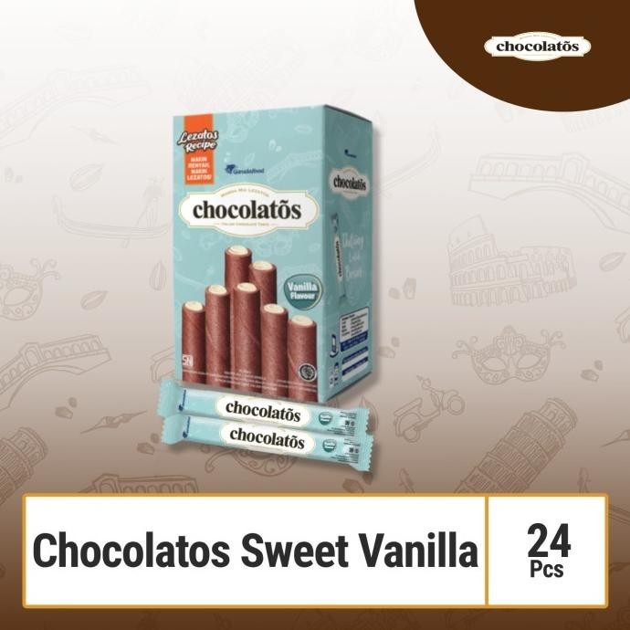 

Terlaris Chocolatos Sweet Vanilla Showbox - Wafer Stick Pengiriman Cepat