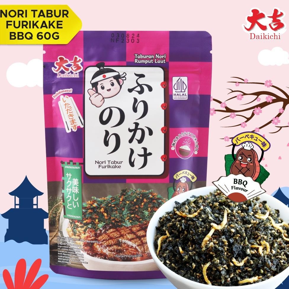 

Promo Nori Tabur Furikake Rumput Laut Panggang Campuran Ikan Teri 60G Paling Murah