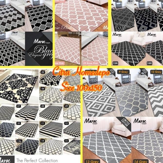 Karpet Lantai Permadani Maroc Size 100X150