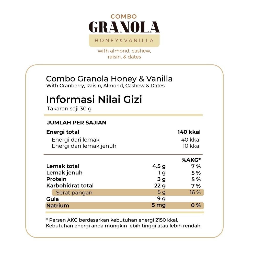 

Big Ramadhan Sale Granola 500 Gram Timur Tengah - Granola Timur Tengah Cemilan Sehat Premium Stok Terbatas