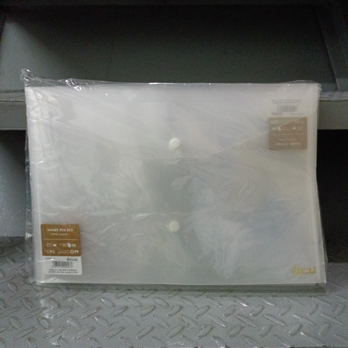 

Map Bening Kancing Folio Smart Poet Daiichi / 1 Pa Isi 12 Pcs