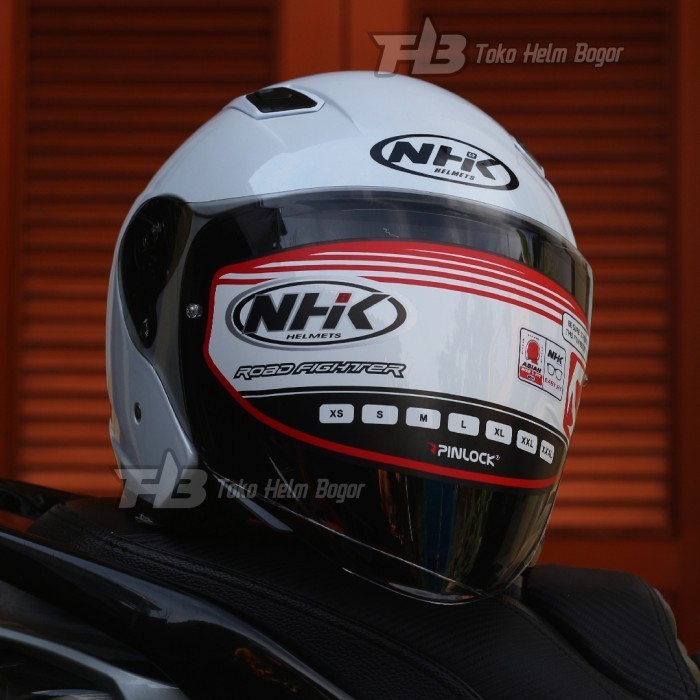 promo NHK S1 GP Pro Plus STAR WHITE ekstra visor Irridium