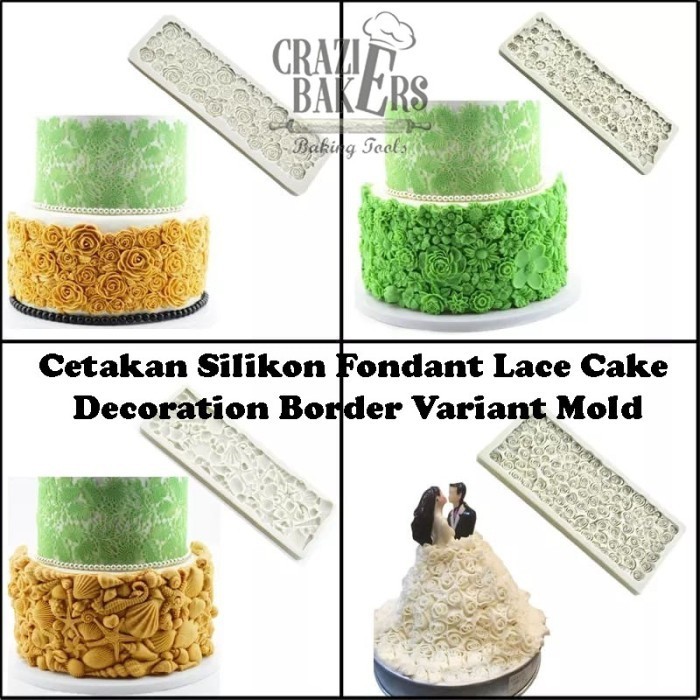 

Hasib - Cetakan Silikon Fondant Lace Cake Decoration Border Variant Mold