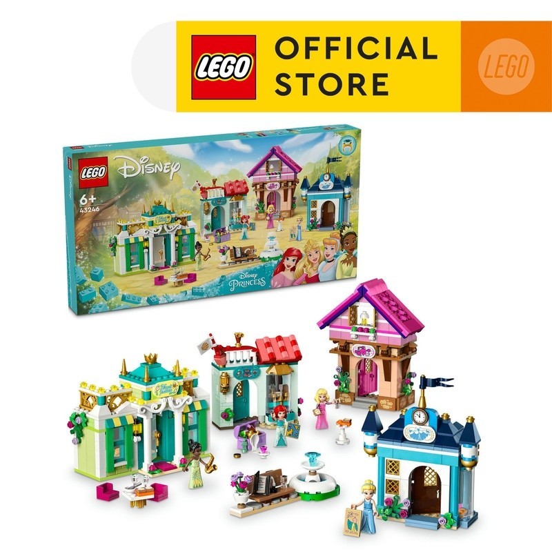 LEGO Disney Princess 43246 Disney Princess Market Adventure Building Set Toys (817 Pieces) Balok Mainan Anak (6 Tahun+)